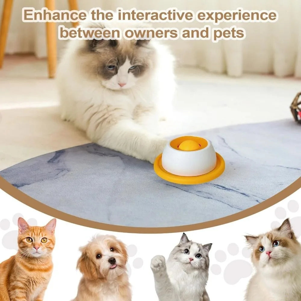 Novos brinquedos interativos para animais de estimação que promovem a saúde dental, tigela de petiscos autoestimulante, treinamento e alimentador lento para cães e gatos.