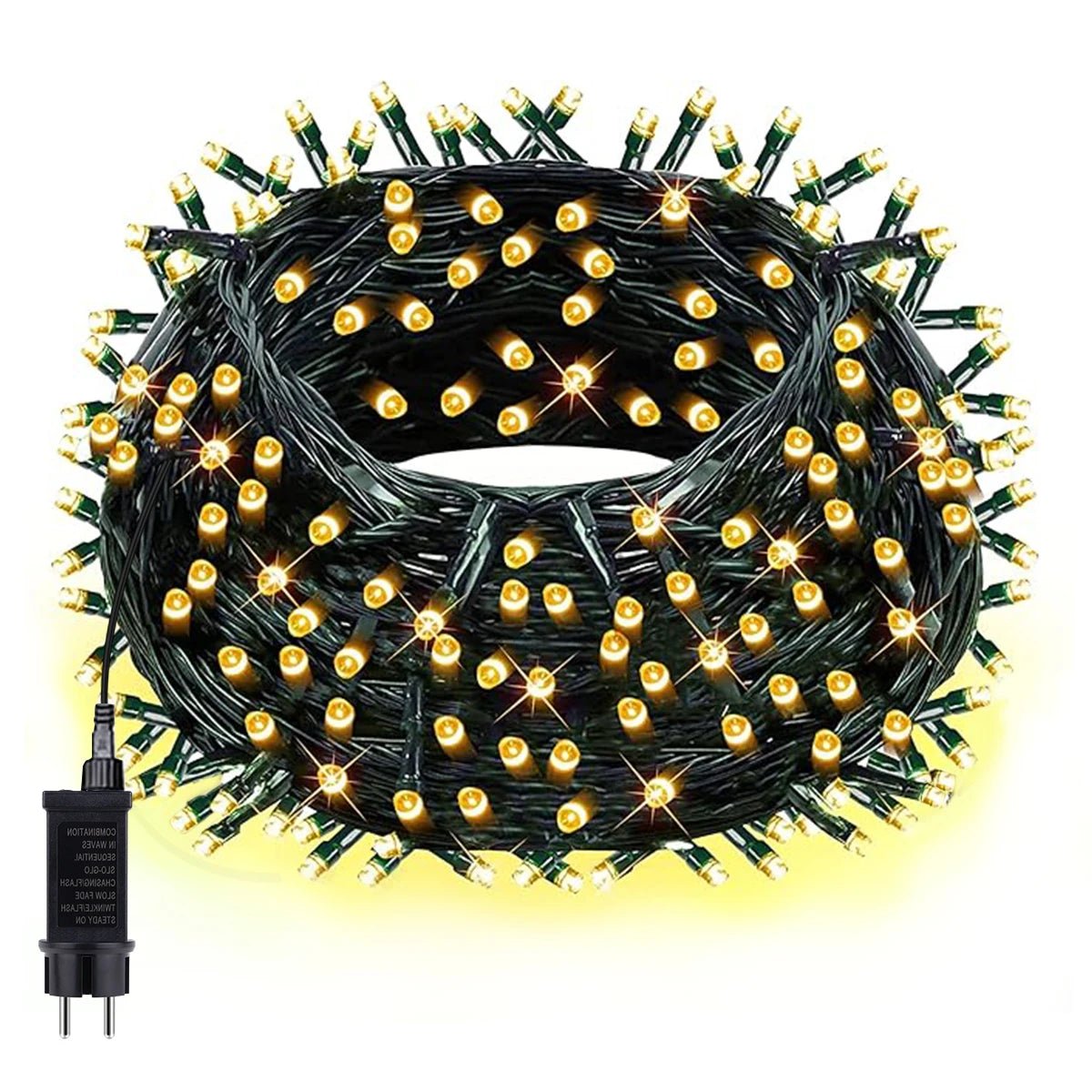 Led string guirlanda 10m-100m luzes de fadas luz de natal à prova dwaterproof água ao ar livre indoor para árvore rua festa de casamento 2024 decoração