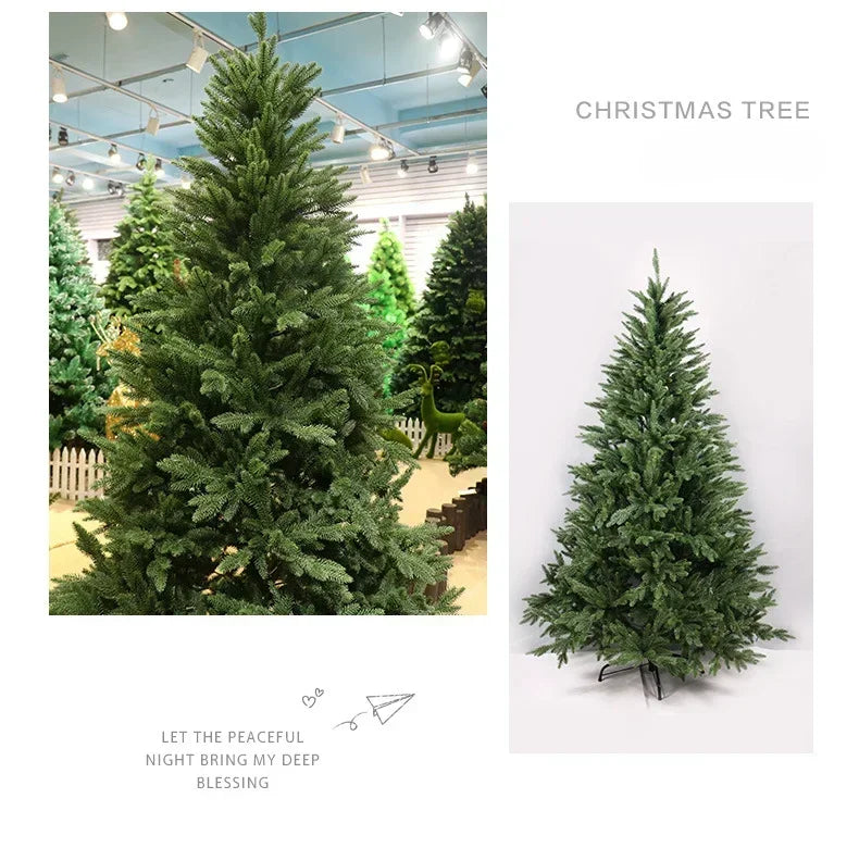 Pieno pe artificial grande árvore de natal material pe árvore de natal festa em casa atmosfera decorações de natal 1.2m a 2.1m navidad