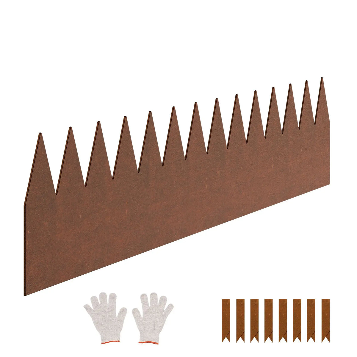 Pre-Rust Metal Landscape Edging 6 Packs 40 X 6 Weather Resistant Steel Garden Border Bendable Garden Tools