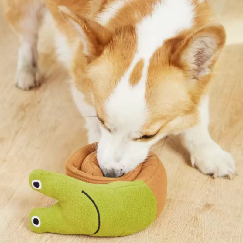 Brinquedos para animais de estimação em forma de caracol para cães e gatos, quebra-cabeças de treinamento para ocultar odores, tapetes divertidos para cheirar, jogo interativo para gatos e cães