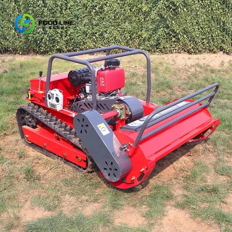 Cortador de Grama Elétrico Robótico de Esteira para Uso Doméstico, Personalizado, com Lâminas de 800mm, 1000mm, 1200mm, para Cortar Grama
