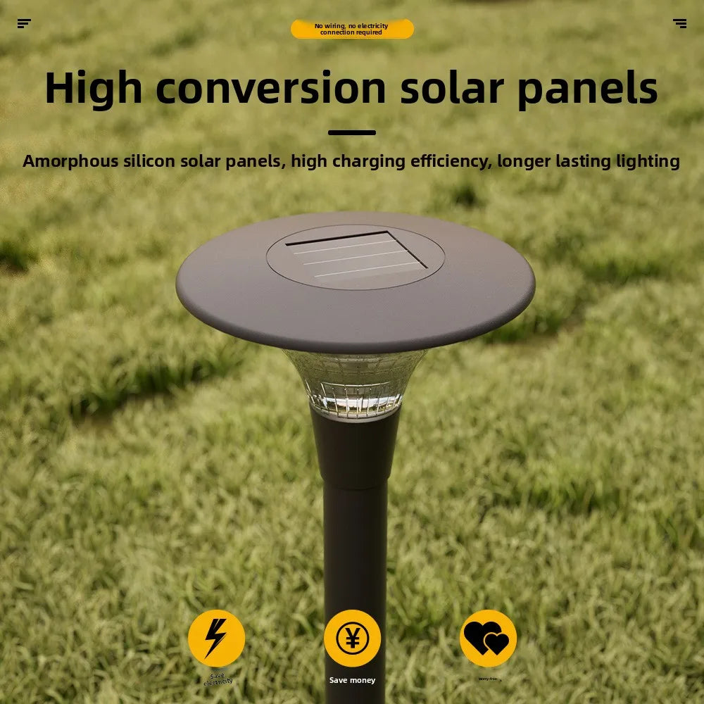 Luz Solar para Jardim, Iluminação Paisagística, Lâmpada Decorativa à Prova d'Água para Caminhos e Quintais