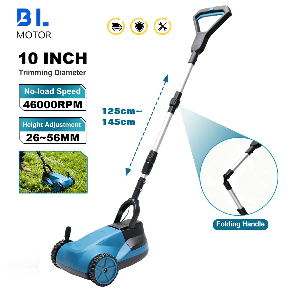 Novo Cortador de Grama Manual de Alta Performance com Bateria de Lítio para Jardim e Quintal – Manutenção Eficiente de Gramados