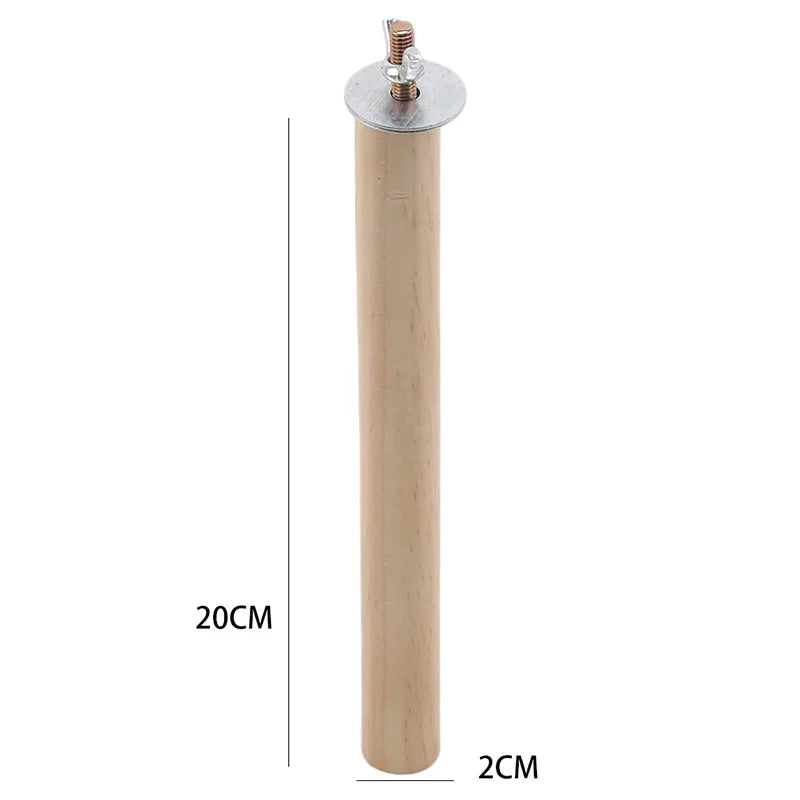 Papagaio animal de estimação cru pé vara de madeira pendurado suporte rack brinquedo sticksstand periquito ramo poleiros para gaiola de pássaros barra suprimentos para animais de estimação Kasa & Pet