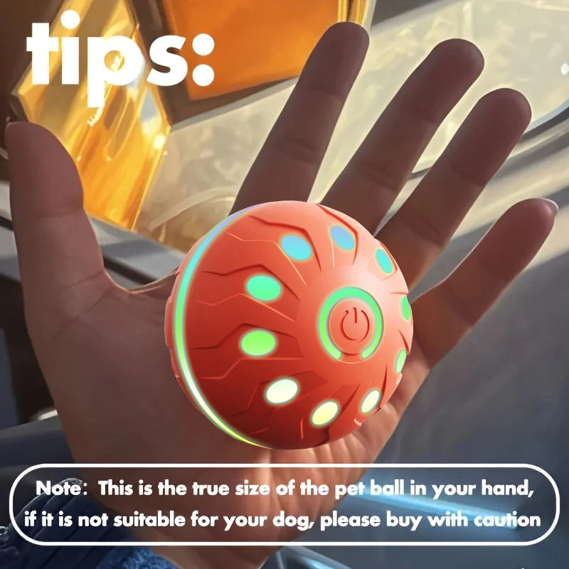 Bola de brinquedo para animais de estimação, bola elétrica para cães, brinquedo interativo recarregável por USB, bom companheiro para cães