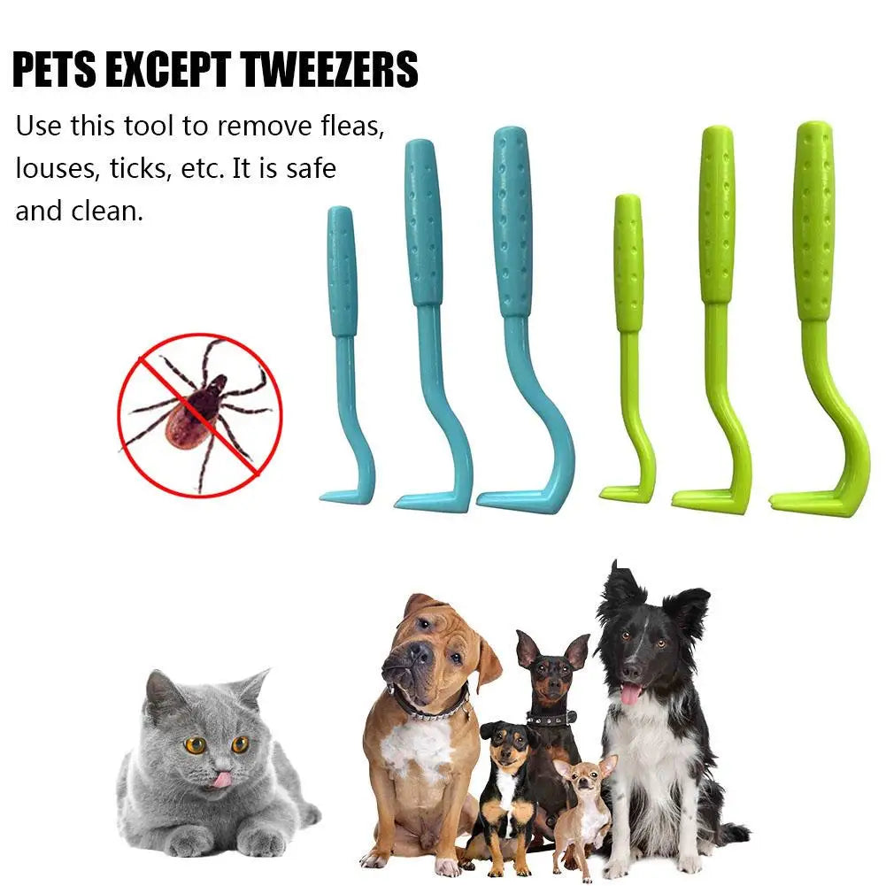 Removedor de Pulgas e Carrapatos: Pinça Extratora para Cães e Gatos - Acessório Essencial para Animais de Estimação