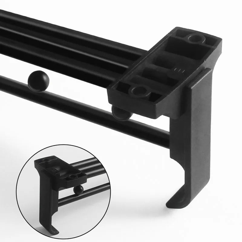 1 peça Varão Retrátil Deslizante para Guarda-Roupa, Cabideiro para Roupas, Toalhas e Casacos, Organizador de Armazenamento para Armário