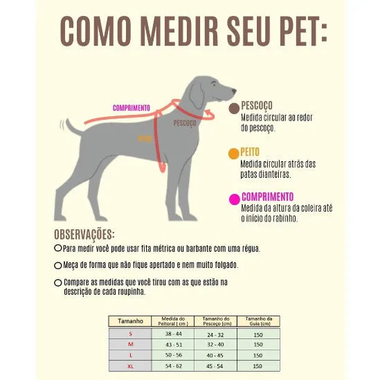 Coleira Peitoral Ajustável Para Cães Gatos Passeio Confortável Material Nylon Ergonômico Seguro