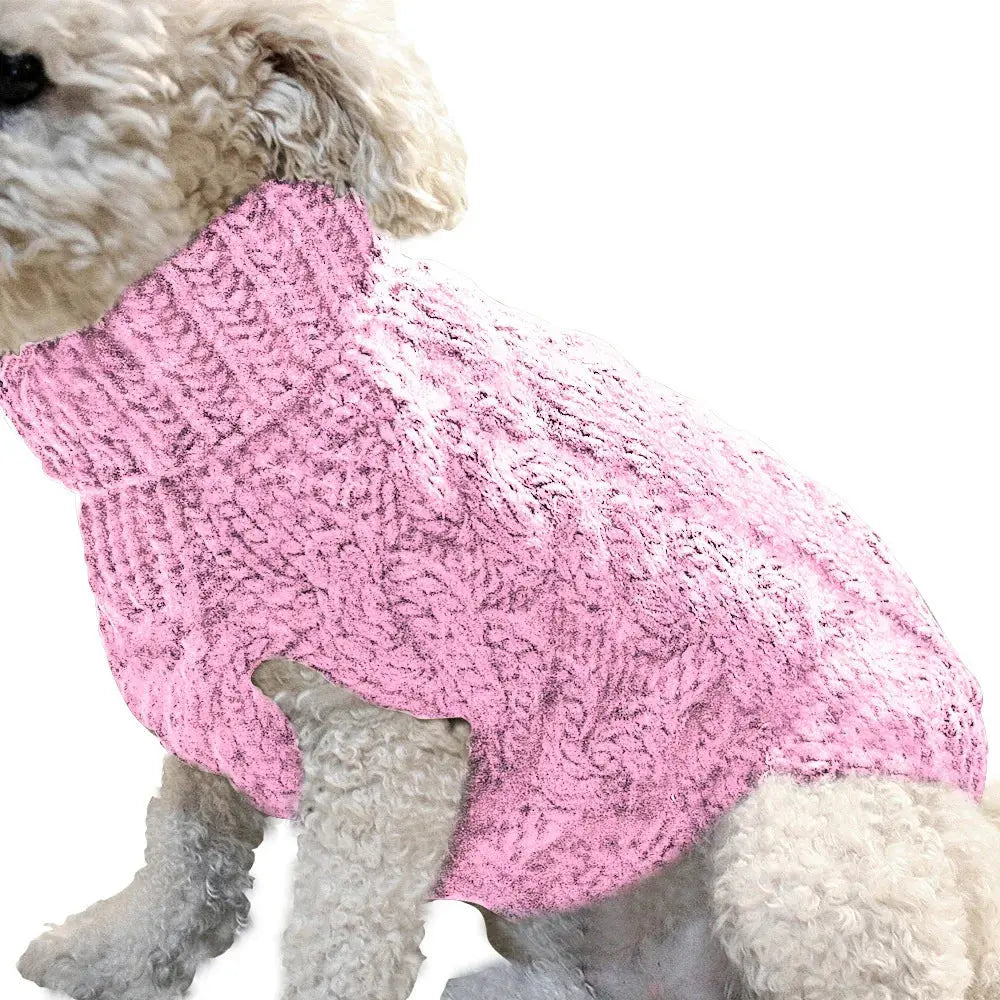 Roupas de inverno para animais de estimação, suéter para cães pequenos, roupas para gatos, quente, gola alta, chihuahua, colete lanoso, yorkie, casaco de cachorro de pelúcia Kasa & Pet