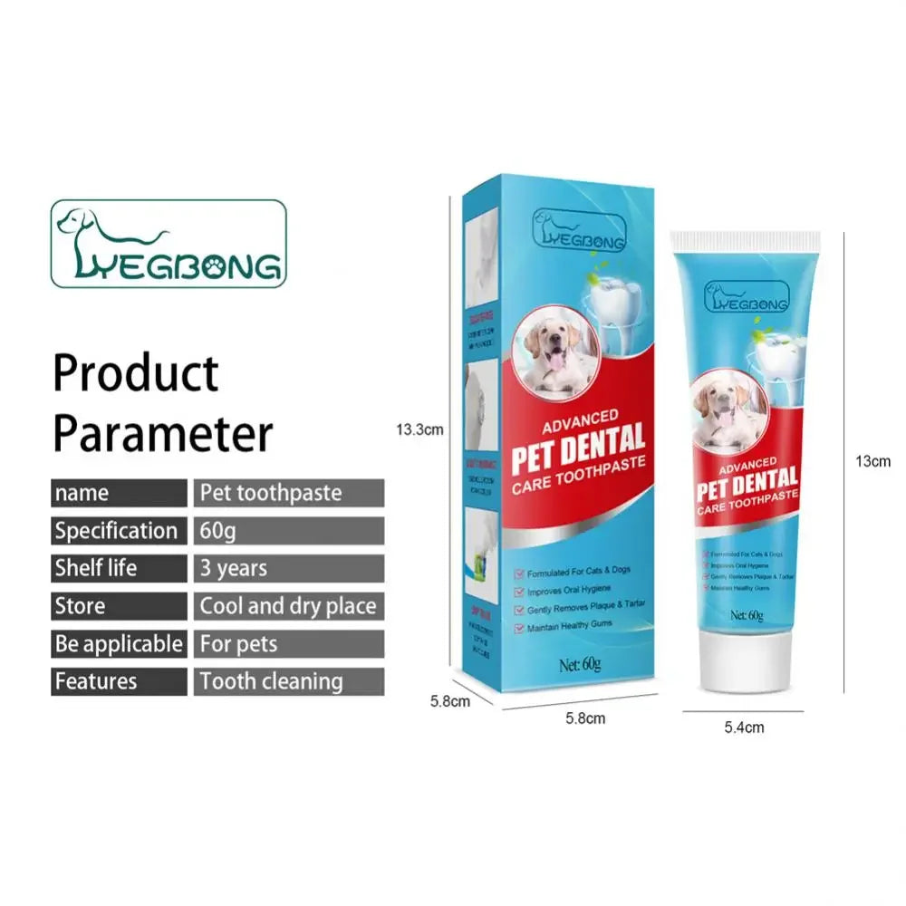Pasta de Dente para Cães e Gatos, Cuidado Oral Comestível, Hálito Fresco, Remoção de Tártaro e Placa, Produtos para Limpeza Dental de Animais de Estimação