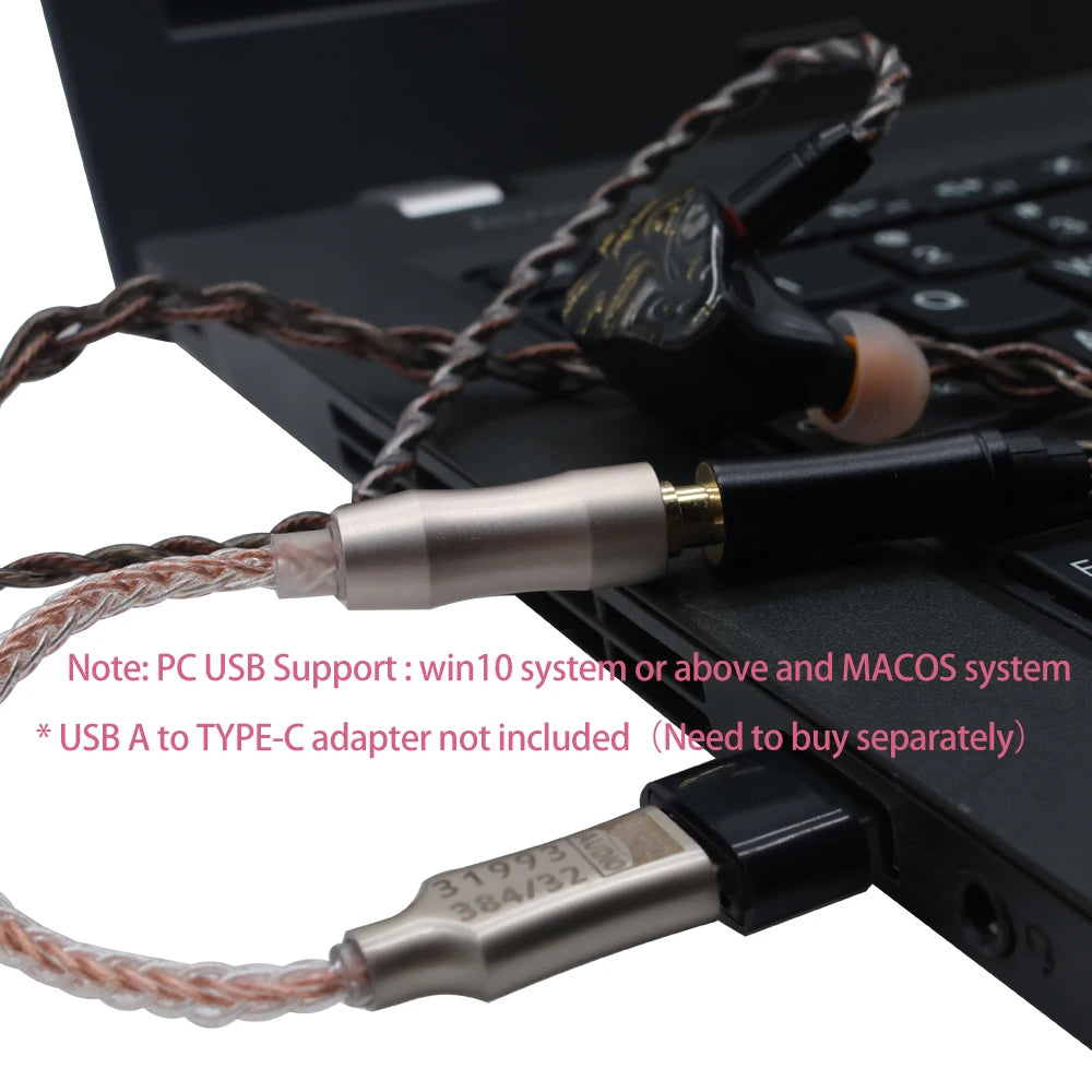 GraveAudio DA06 CX31993 HiFi USB DAC Type C To 3.5mm Headphone Amplifier Audio Decoder IEM AMP Mobile Phone Adapter