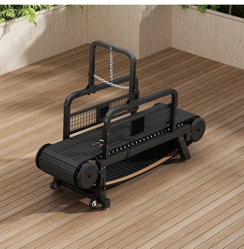 Esteira para Cães, Não Motorizada, Silenciosa, Suave, Ajustável, Equipamento de Treinamento para Pit Bulls com Freios e Velocímetro