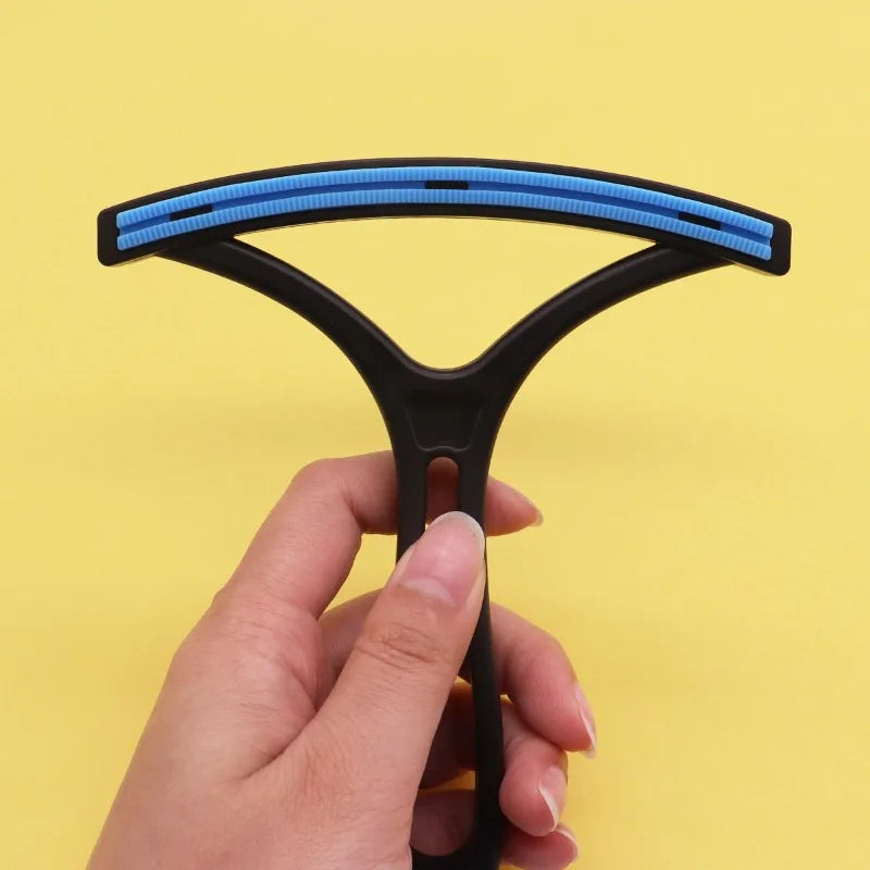 Escova Removedora de Pelos de Animais de Estimação de Dupla Face, Ferramenta Eficiente para Limpeza de Pelos de Gatos e Cães, Dispositivo Reutilizável para Remoção de Pelos