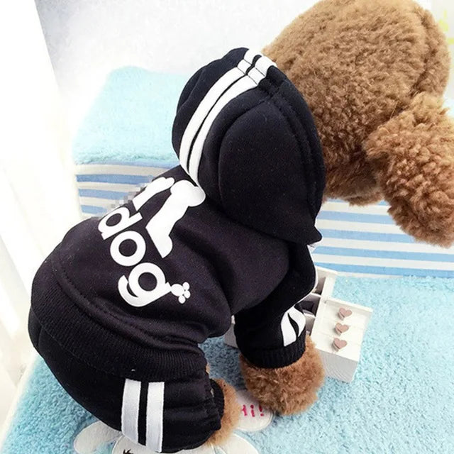 Roupa para animais de estimação roupas para cães pequenos cães médios roupa para cachorro com capuz moletom