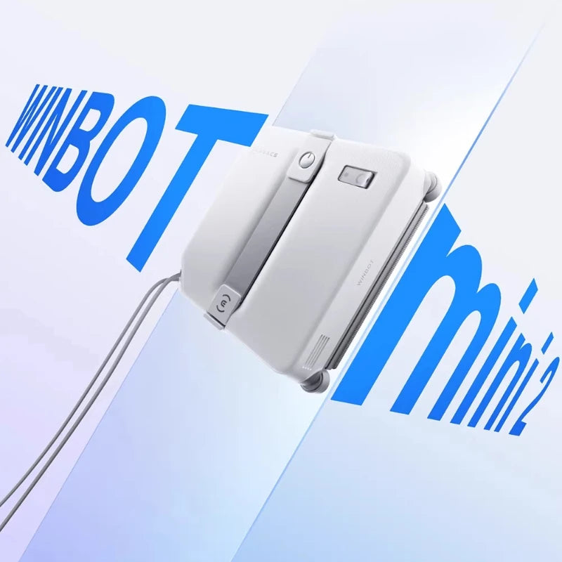 Robô Inteligente ECOVACS para Limpeza de Janelas WINBOT MINI2 Robô de Limpeza de Vidros 8000Pa Aspirador de Vidros 100-240V