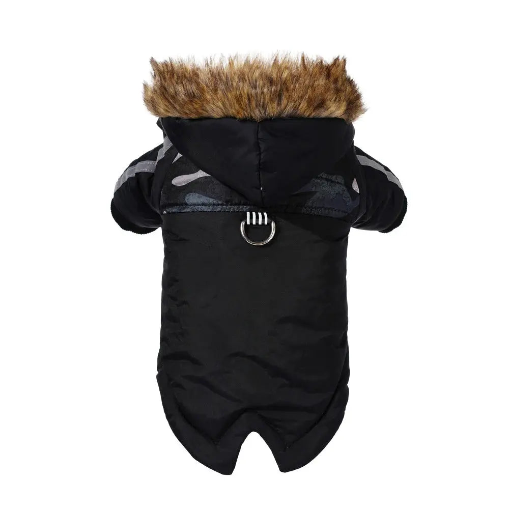Jaqueta de lã com capuz para cães pequenos, casaco impermeável quente, roupa de buldogue francês, roupa de chihuahua, jaqueta de cachorro, inverno Kasa & Pet