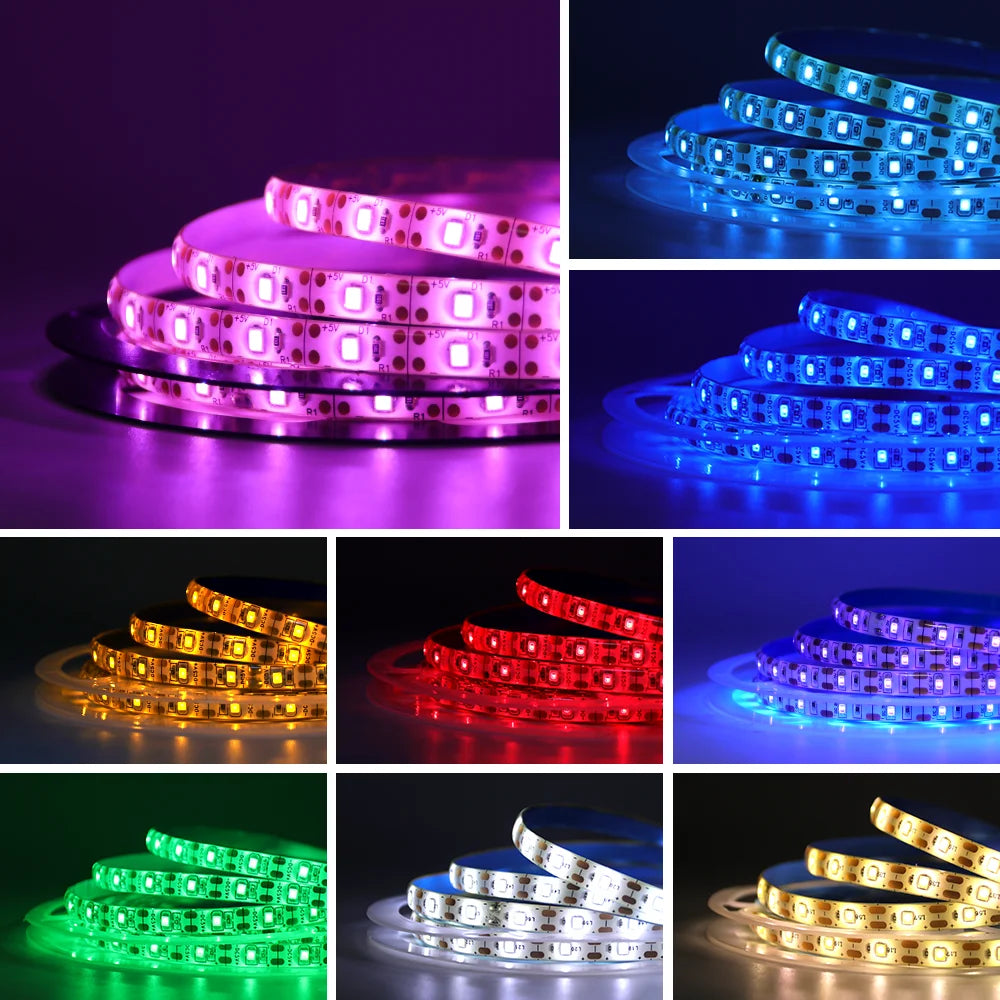 5v 2835 luz de tira led usb 60leds/m fita flexível led com interruptor branco quente à prova dwaterproof água luzes led para decoração do quarto