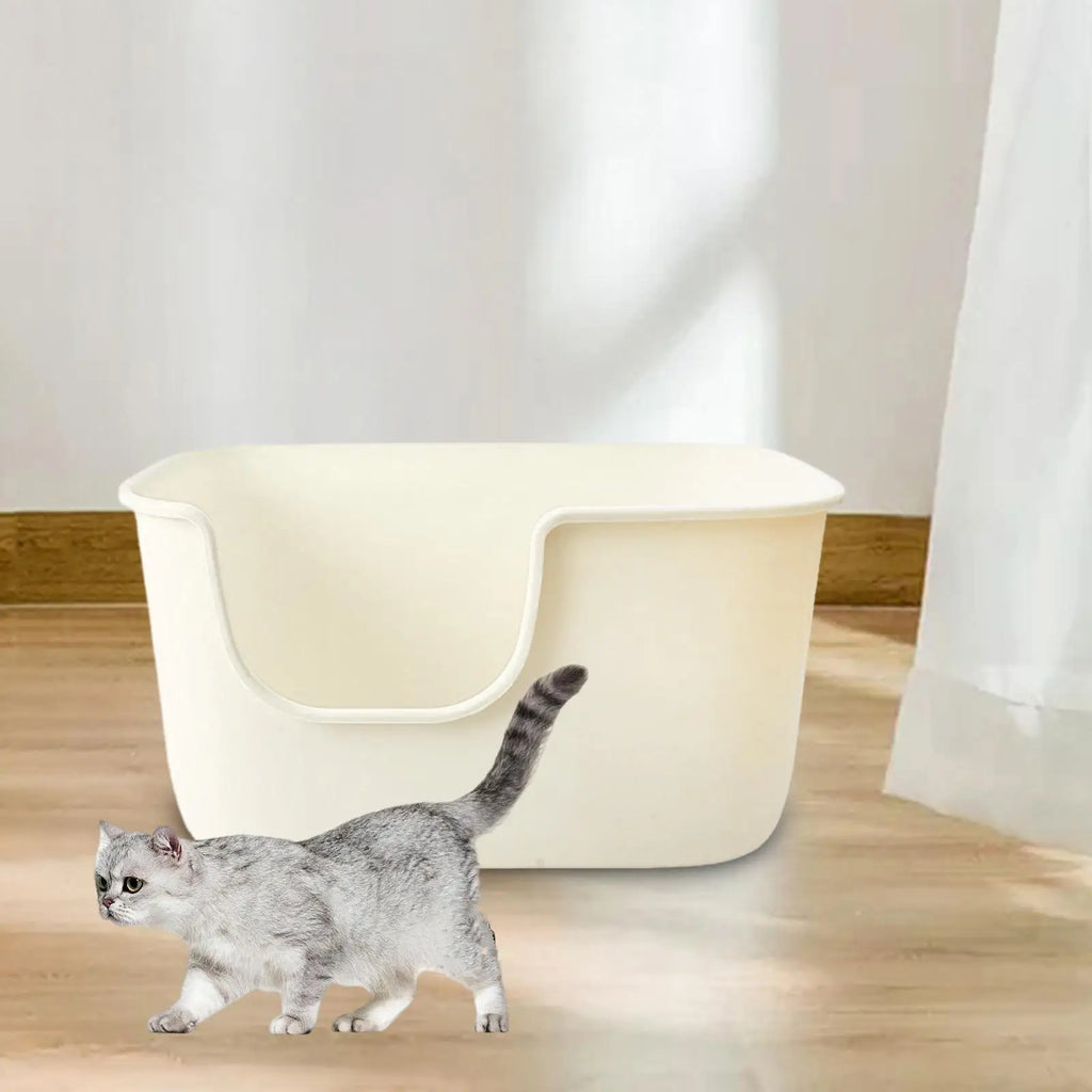 Bandejas de areia para animais de estimação com lados altos, suprimentos para animais de estimação, panela grande à prova de respingos, vaso sanitário para animais pequenos, gatinho, hamsters, gatinho, coelho