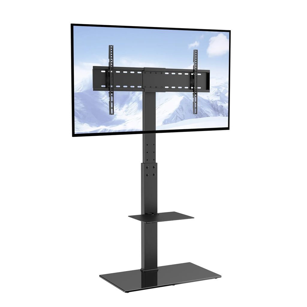 SucceBuy Suporte de TV giratório alto para TV de 32 a 85 polegadas Suporte de TV portátil com altura ajustável Max VESA 600 x 800 mm