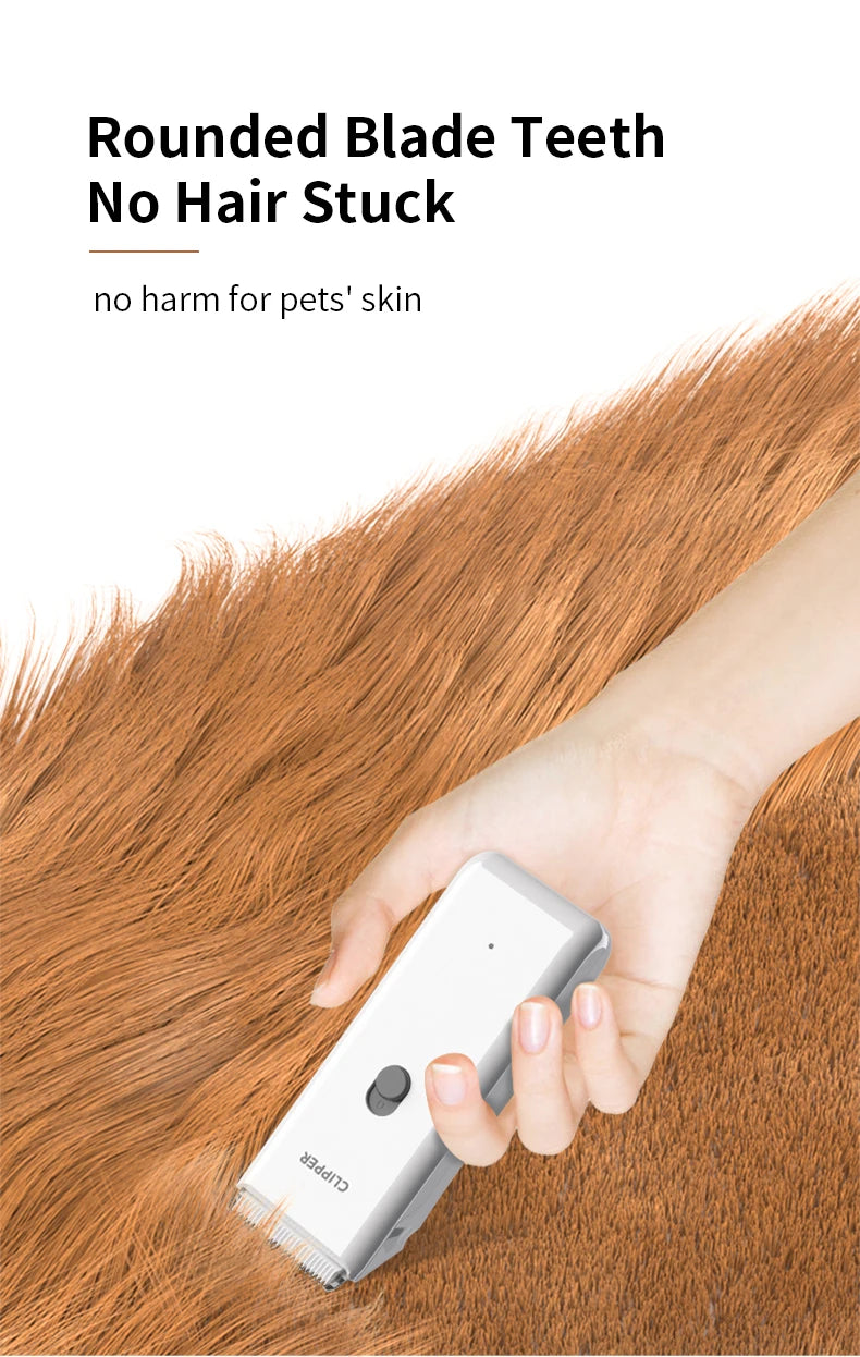 Cortadores de Pelos para Animais de Estimação, Baixo Ruído, Impermeáveis, Sem Fio, para Salão de Animais, Lâminas de Substituição Opcionais
