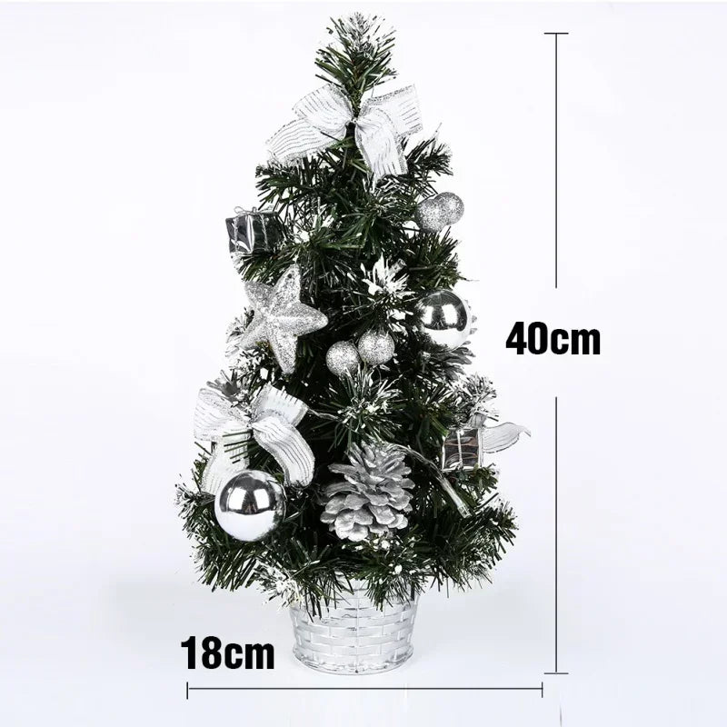 40cm led árvore de natal nightlight led luz pinho agulha árvore mini árvore de natal decoração de mesa ornamento presente de ano novo