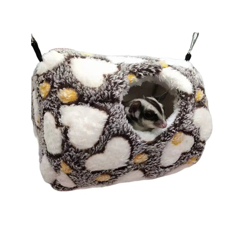 Pelúcia Pendurado Ninho De Pássaro, Camas De Esquilo, Gaiola De Hamster, Pet Hammock, Pet Sleeping Bag, Pet Shop