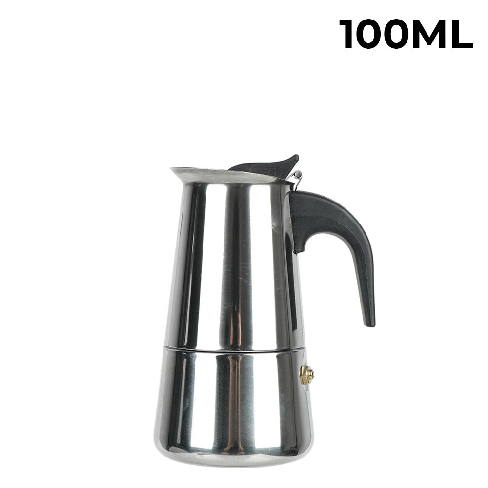 Cafeteira moka cafeteira de aço inoxidável 2/4/6/9 copos mocha espresso latte fogão filtro cafeteira para cozinha