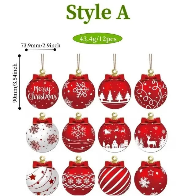 Novas bolas decorativas de madeira de natal decorações penduradas bolas de natal diy decorações de árvore de natal fontes de festa em casa