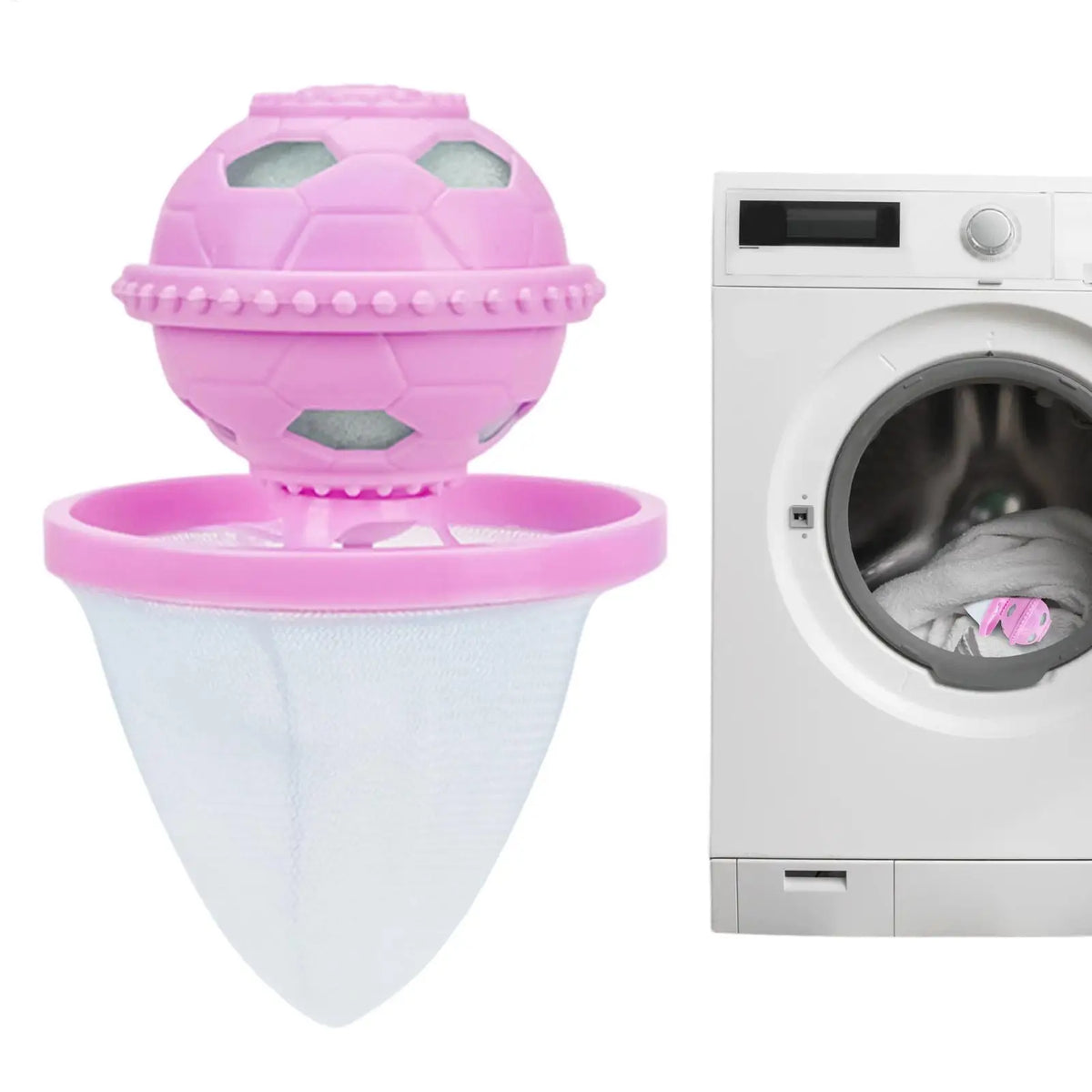 Removedor de Pelos de Animais para Lavanderia, Flutuante, Reutilizável, com Filtro de Esponja Integrado, Removedor de Pelos de Cães para Salão de Estética Animal e Uso Doméstico