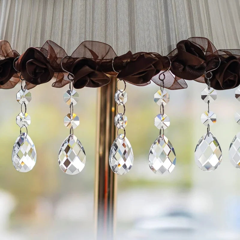 Decorações para árvore de natal, 30 peças, pingentes de cristal acrílico transparente para natal, ano novo, decoração de casamento, acessórios diy