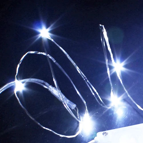 1 pçs 1m 2 3m 5m fio de cobre led luzes da corda iluminação do feriado guirlanda de fadas para a árvore de natal festa de casamento decoração natal