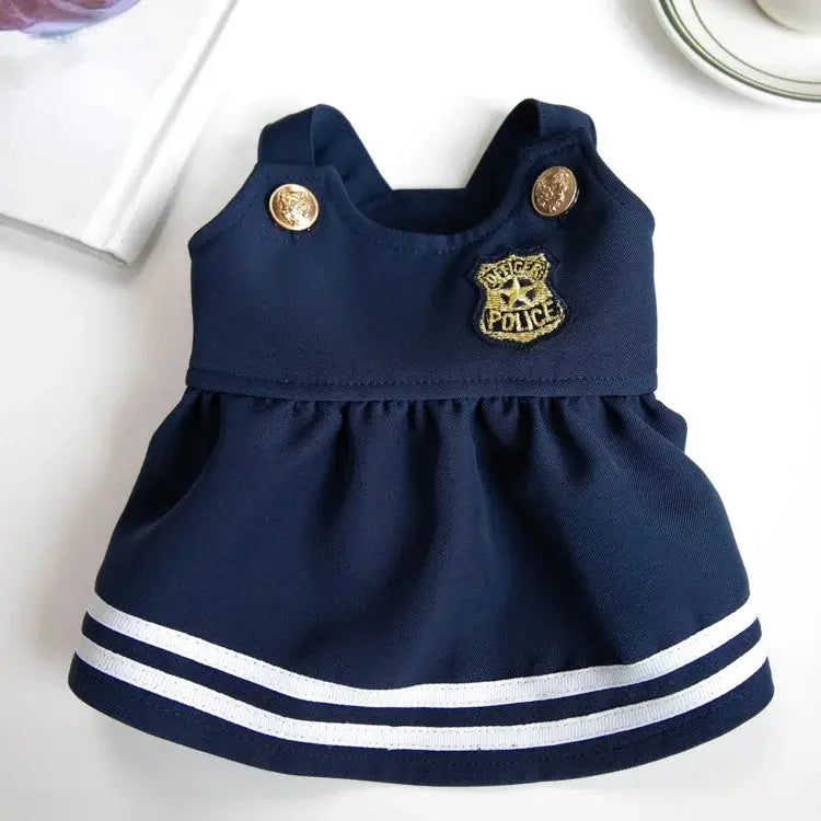 Bonito uniforme escolar plissado para Pet, camisa do cão, gato e cão roupas, saia de pelúcia, INS, outono, inverno Kasa & Pet