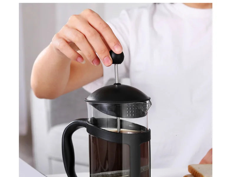 Alta capacidade 1l compartilhar café imprensa francesa filtro de café casa escritório café barista ferramenta cafeteira fermentação fria fabricante de chá