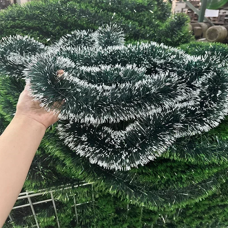 5M de fitas decorativas de Natal com laços, fita verde em forma de cana, guirlanda para pendurar na árvore de Natal, enfeites para projetos «faça você mesmo», decoração para festas e para a casa.
