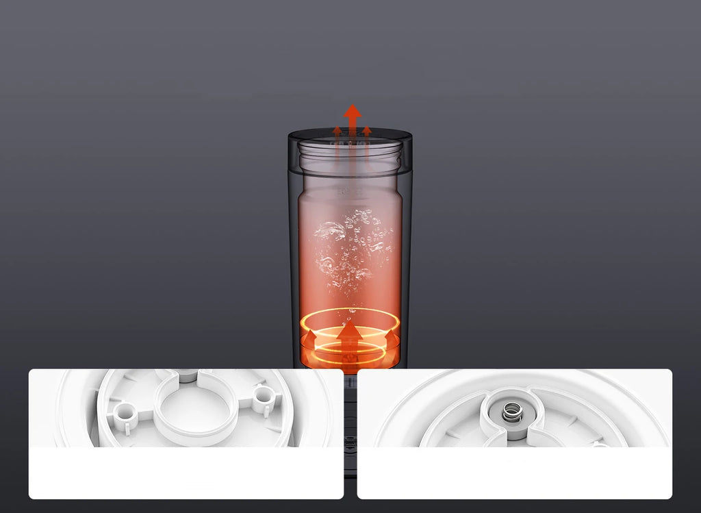 Chaleira Elétrica Inteligente Xiaomi Mijia 350ml, Copo Térmico Portátil com Fervura Rápida e Controle de Temperatura Isolado para Viagens