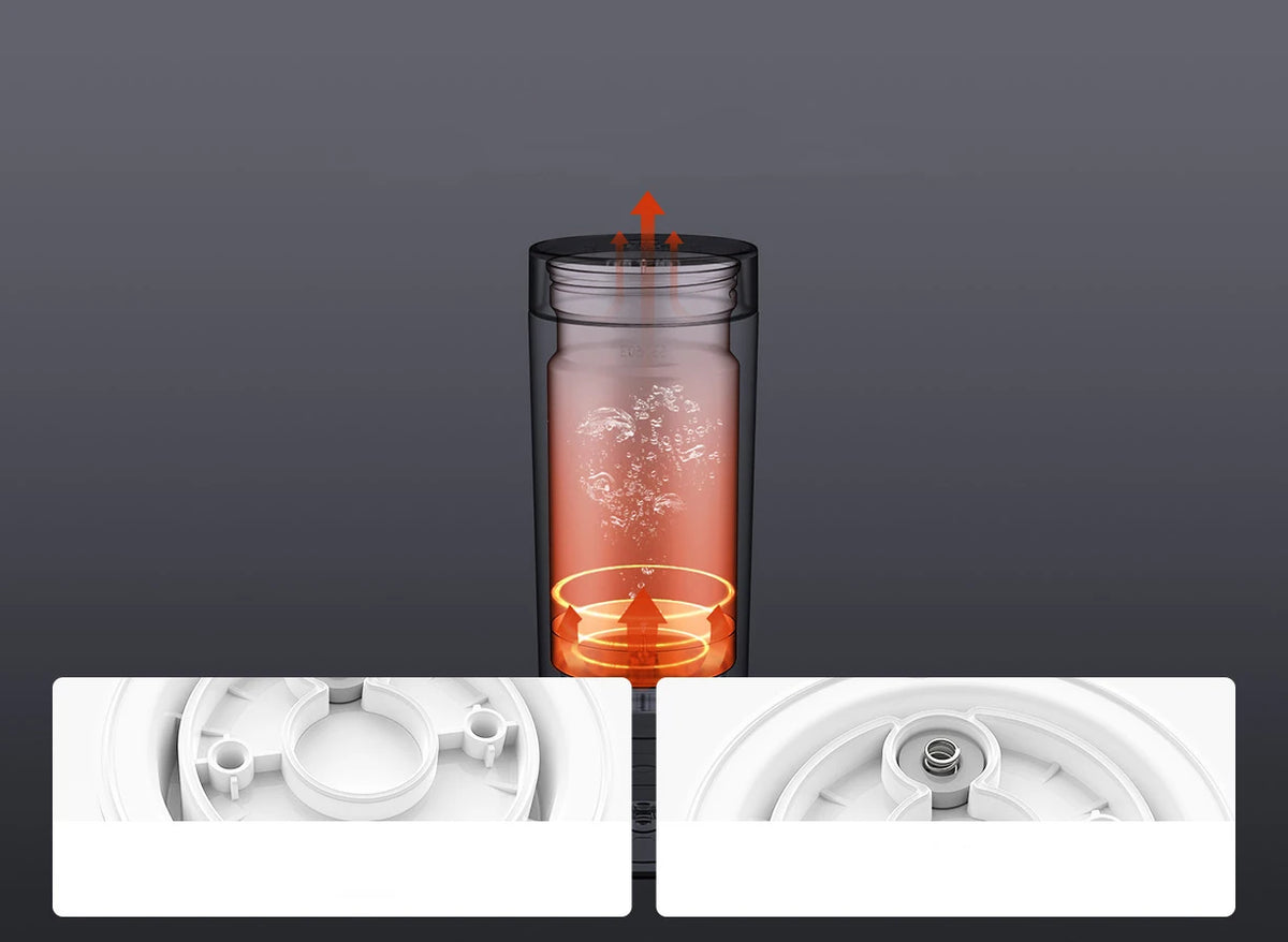 Chaleira Elétrica Inteligente Xiaomi Mijia 350ml, Copo Térmico Portátil com Fervura Rápida e Controle de Temperatura Isolado para Viagens