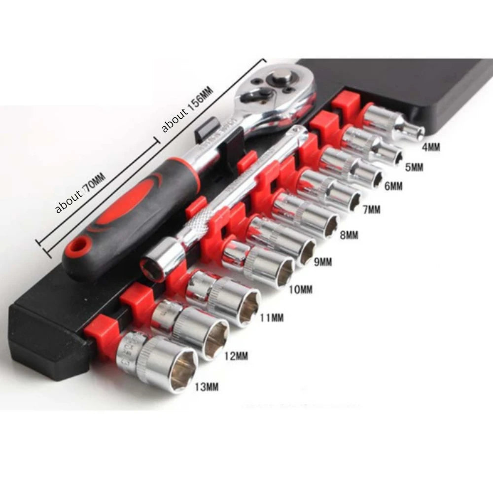 12 pçs conjunto chave soquete conjunto de ferramentas reparação da bicicleta da motocicleta ferragem carro barco ferramentas reparo automóvel bicicleta multiferramenta kit ferramentas