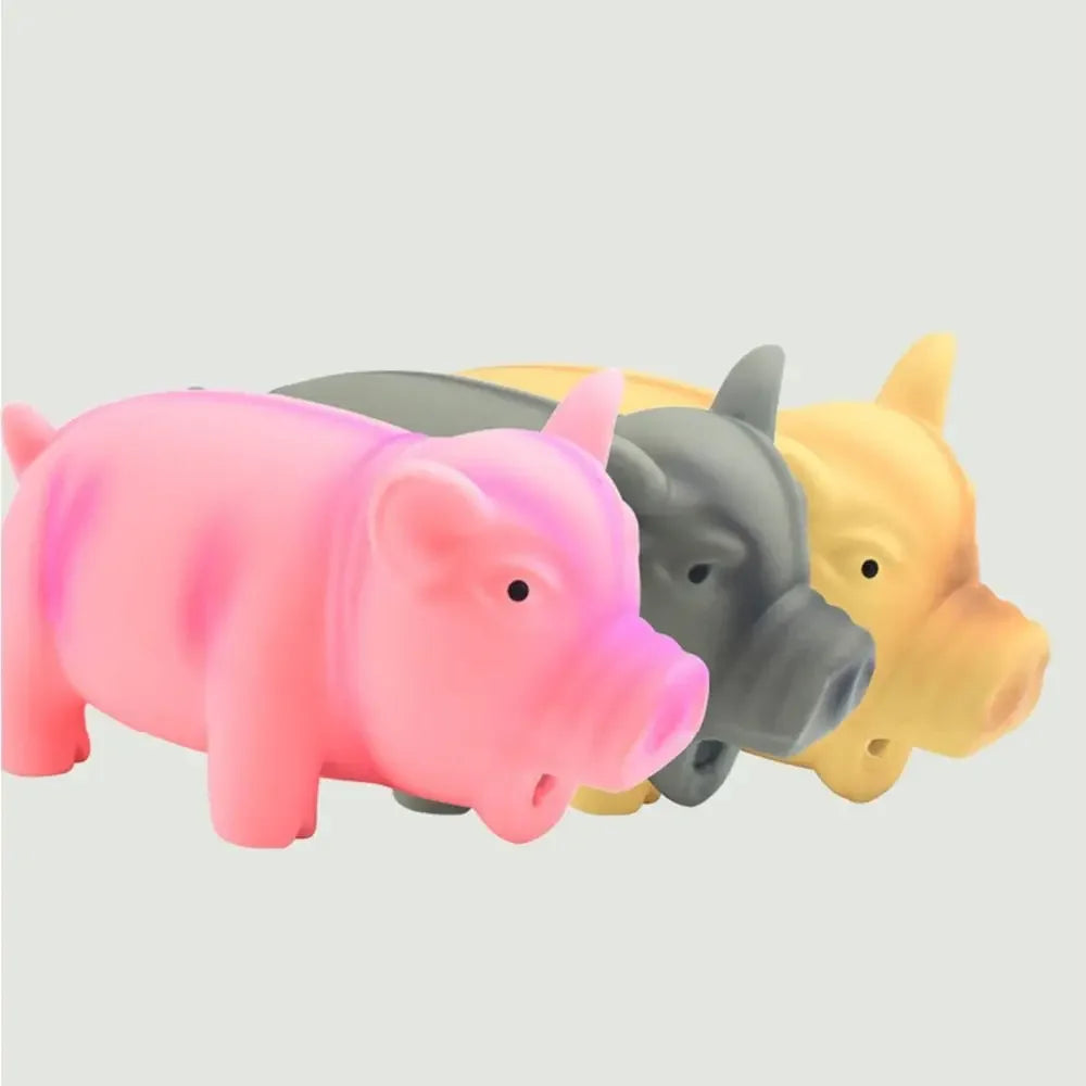 Cão bonito mastigar brinquedos de borracha som porco rangido látex brinquedos para animais de estimação para cão rangendo mastigar treinamento filhote de cachorro suprimentos produtos para animais de estimação