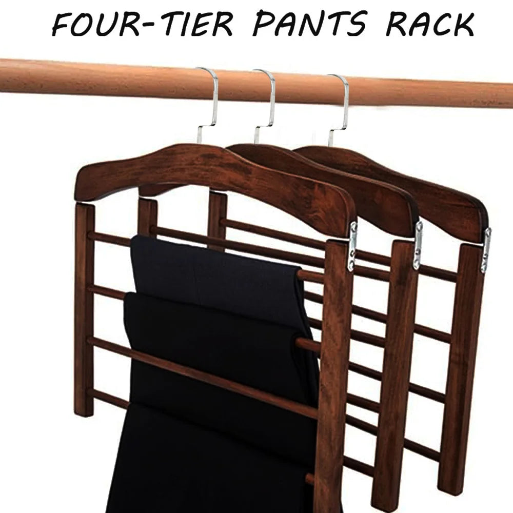 Rack de secagem de roupas de madeira maciça rack de armazenamento de guarda-roupa multi-função rack de calças de madeira maciça toalheiro casa apartamento roupas ra