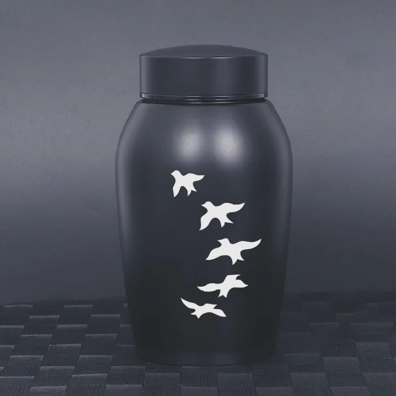 2025 aço inoxidável cinzas do cão urna cão gato pássaro mouse cremação cinzas urna pet lembrança frasco selado funeral para cães suprimentos