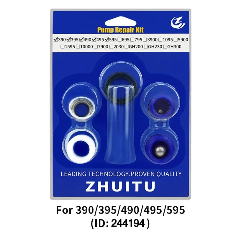 Kit de reparo de bomba de pulverizadores mal ventilados 244194 / 248212 / 287835 / 248213 / 246341   Haste do êmbolo da bomba do filtro da junta de vedação 395 695 960 833 1095