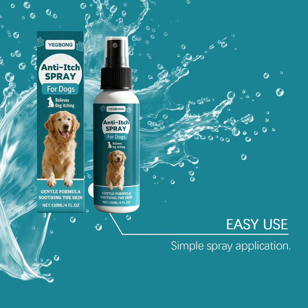 Spray para cuidados com a pele de animais de estimação - ingredientes suaves, alivia o desconforto da pele de animais de estimação