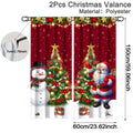 1/2 peças de cortina de Natal, decoração de Feliz Natal para casa, cortina de Natal 2025, enfeites de janela, presente de Natal 2026.