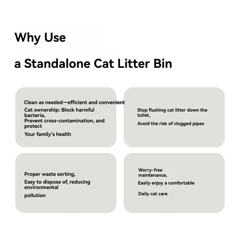 Caixa de Areia para Gatos em Camadas para Manuseio de Resíduos de Gatos, Caixa de Areia com Lixeira, Pá para Areia de Gato, Eliminador de Odores, Desodorizador