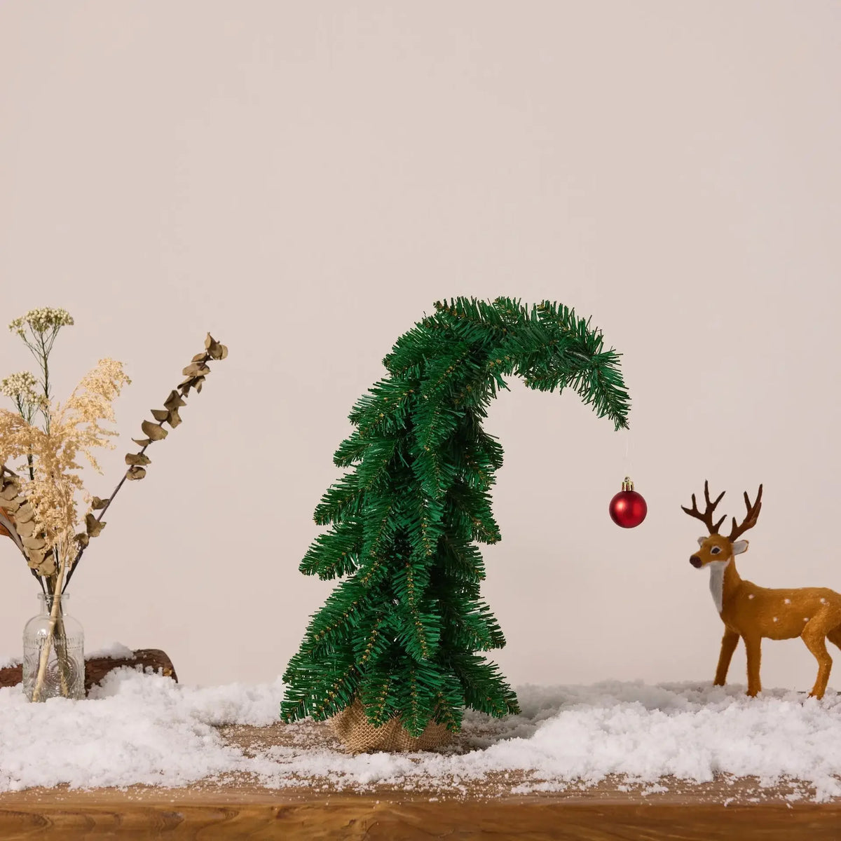 Ornamento de árvore de natal durável mini decoração de árvore de natal adereço para festas de natal reuniões de família decoração diária de mesa - Kasa & Pet