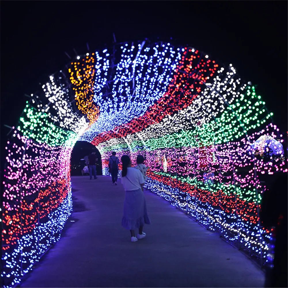 Luzes de natal 5m 10m 20m 30m 50m 100m led string luz de fadas 8 modos luzes de natal para pátio festa de casamento luzes do feriado