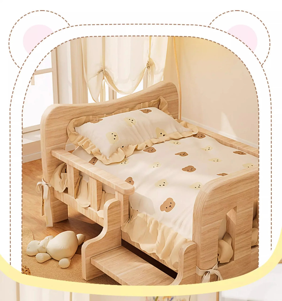 Cama para animais de estimação, cama para cães de madeira maciça, cama para gatos para todas as estações, sofá para dormir para animais de estimação, cama para gatos e cama para cães, prateleira para gatos, condomí