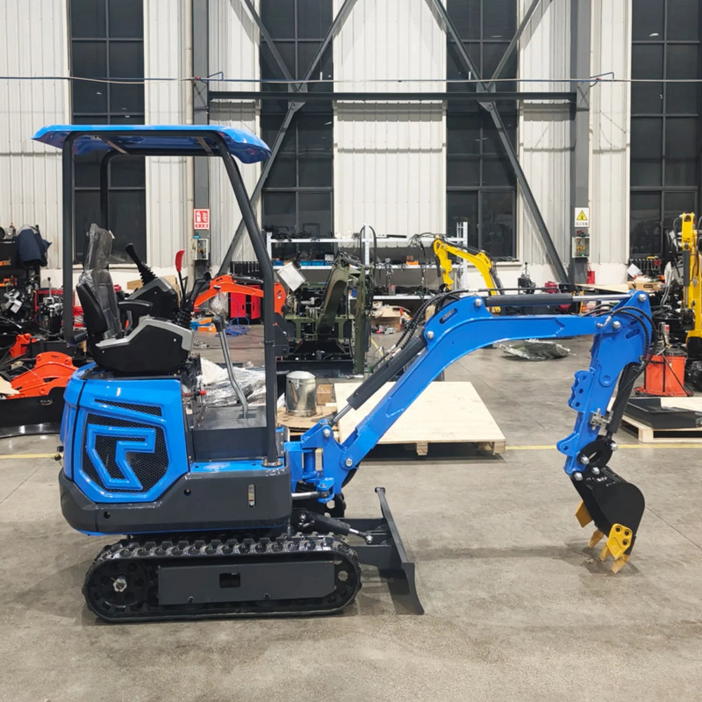 Mini Escavadeira Compacta de 1.2 Toneladas e 1.5 Toneladas, Escavadeira Hidráulica com Esteiras, Certificação CE EPA Euro 5, Motor Kubota, Máquina Agrícola Personalizada - Kasa & Pet