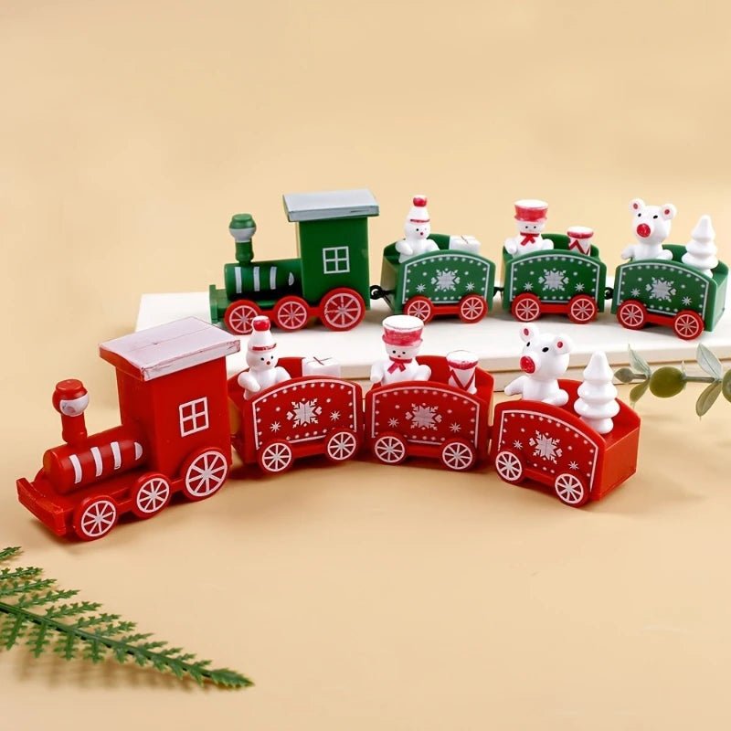 Trem de Plástico de Natal, Decorações de Natal para Casa 2026, Enfeite de Natal, Presentes de Ano Novo 2026